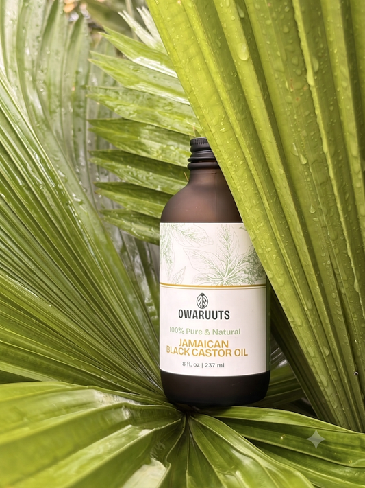 Owaruuts  100% Pure & Natural Artisanal Jamaican Black Castor Oil (8 fl. oz/237 ml)