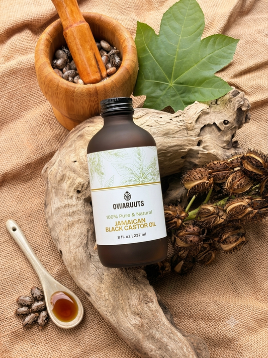Owaruuts  100% Pure & Natural Artisanal Jamaican Black Castor Oil (8 fl. oz/237 ml)