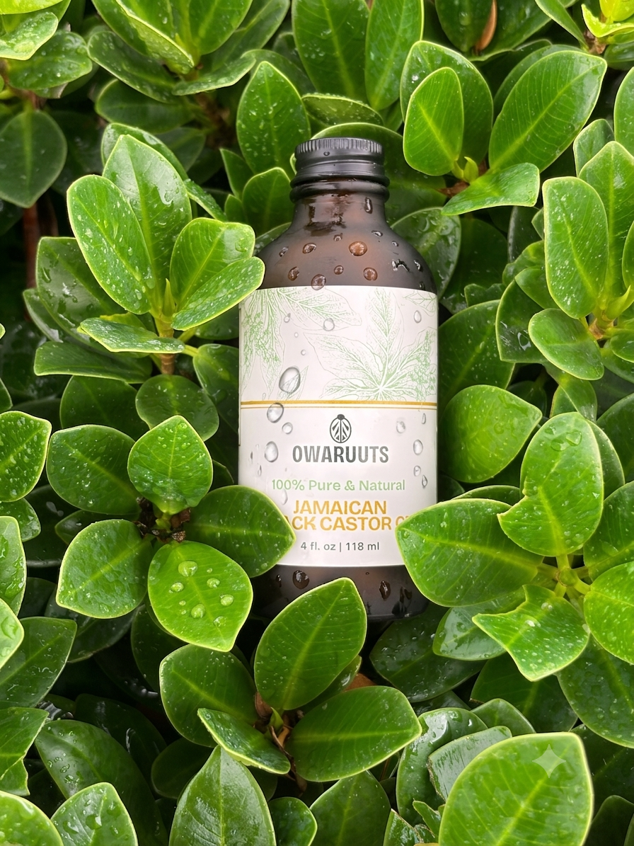 Owaruuts  100% Pure & Natural Artisanal Jamaican Black Castor Oil (4 fl. oz/ 118 ml)